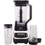 Ninja Professional Blender, 1100W, 5-Speed with 72 oz. Pitcher and 2 Nutri Ninja Cups, Black thumbnail 1