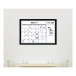Amanti Art Grey Chevron Framed Glass Dry Erase Calendar Board, 38 x 26 in. thumbnail 6