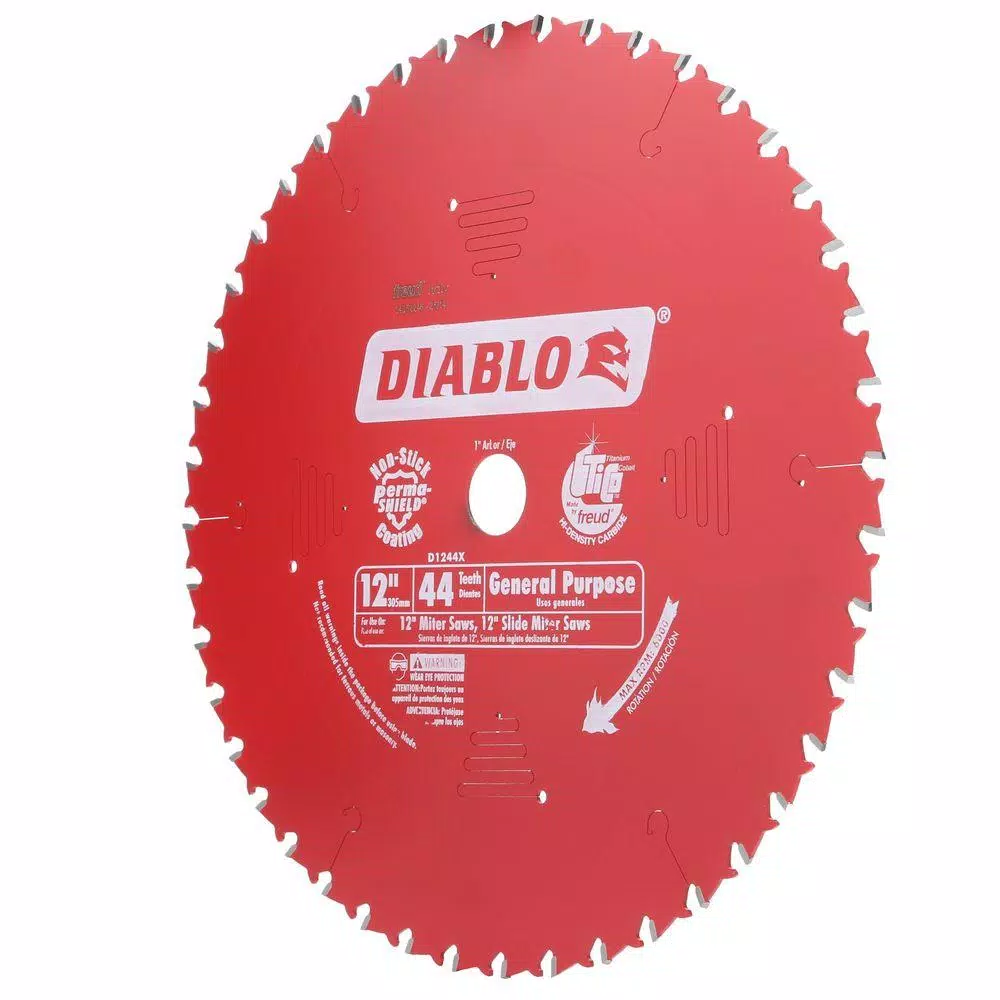 Diablo 12 in. x 44-Teeth General Purpose Carbide Circular Saw Blade