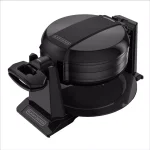 BLACK+DECKER Rotating Belgian Waffle Maker, 2-Slice Nonstick Dual Cooking Plates, Black thumbnail 1