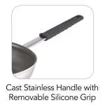 Tramontina Professional Fusion 14 in. Aluminum Nonstick Frying Pan, Satin Silver thumbnail 4