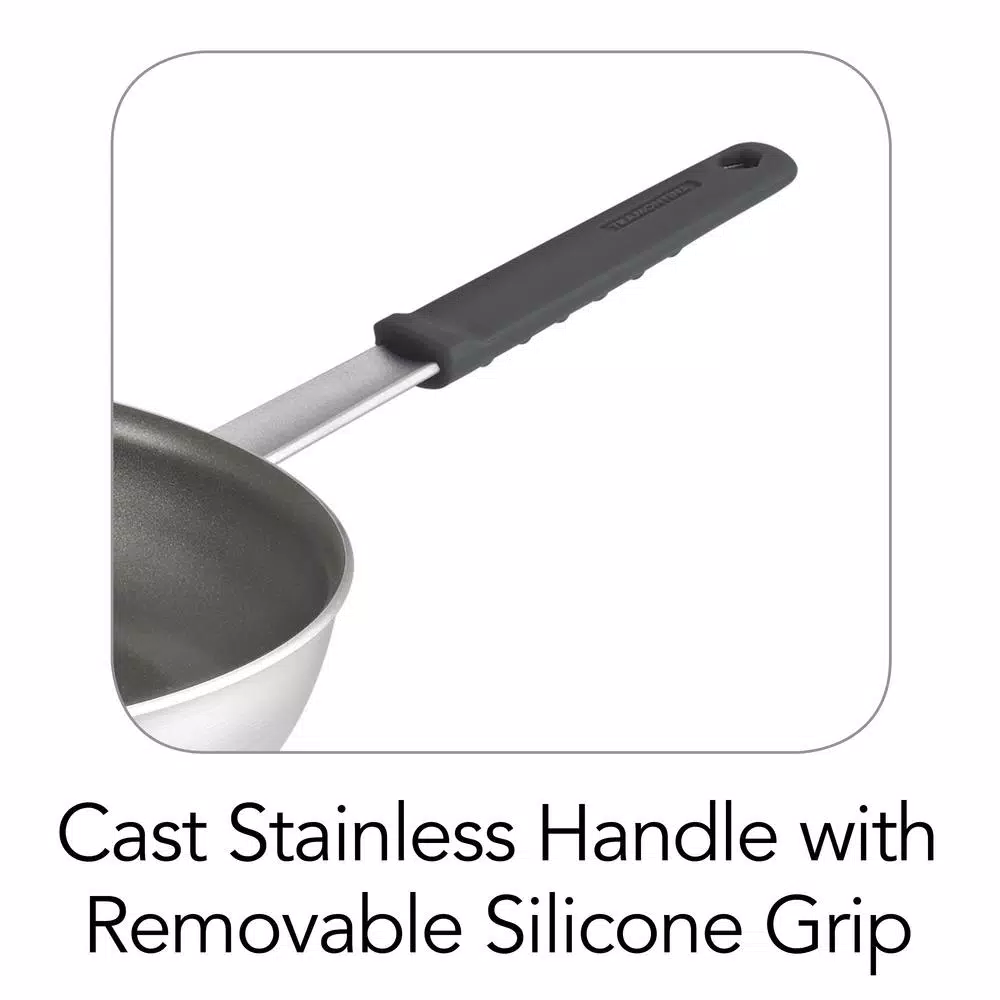 Tramontina Professional Fusion 14 in. Aluminum Nonstick Frying Pan, Satin Silver