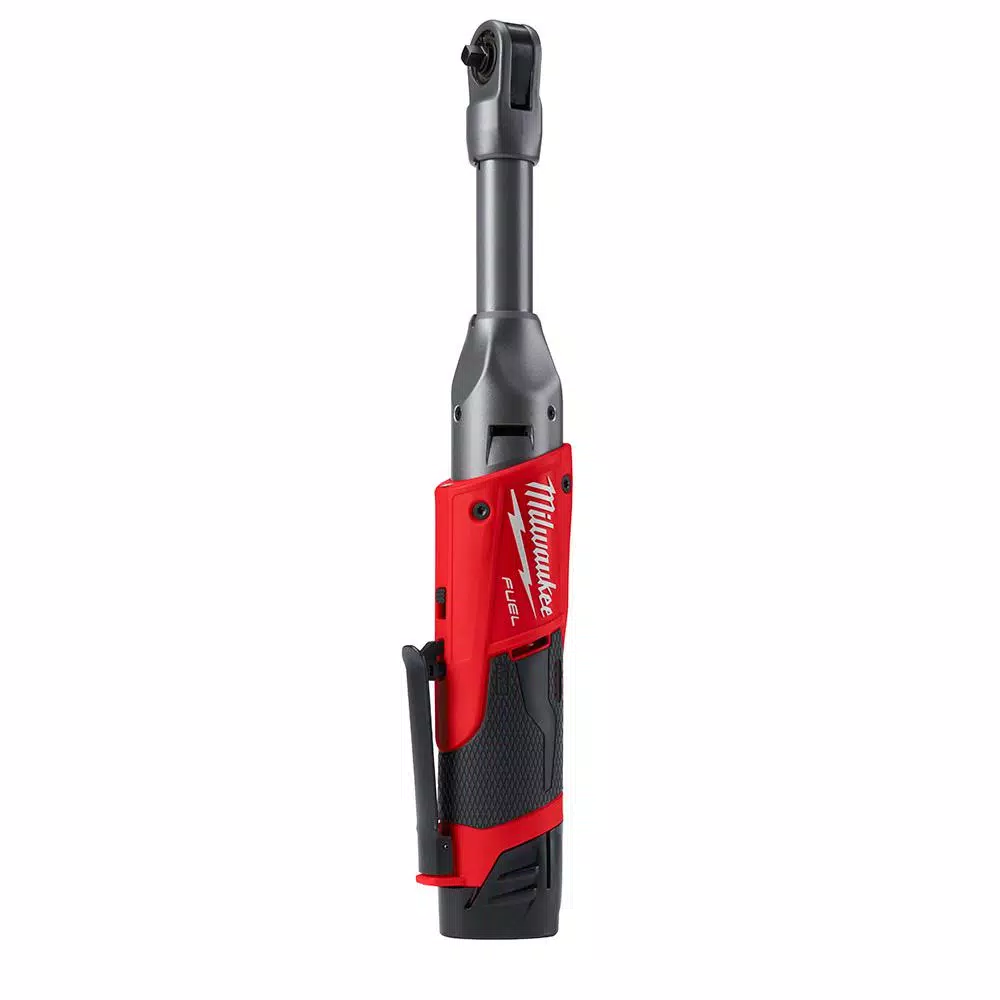 Milwaukee M12 FUEL 12V Cordless 1/4 in. Extended Reach Ratchet Kit with Metric Ratcheting Wrench Set
