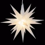 Kringle Traditions 14 in. Illuminated LED Clear Frosted Moravian Star Holiday Decoration thumbnail 1