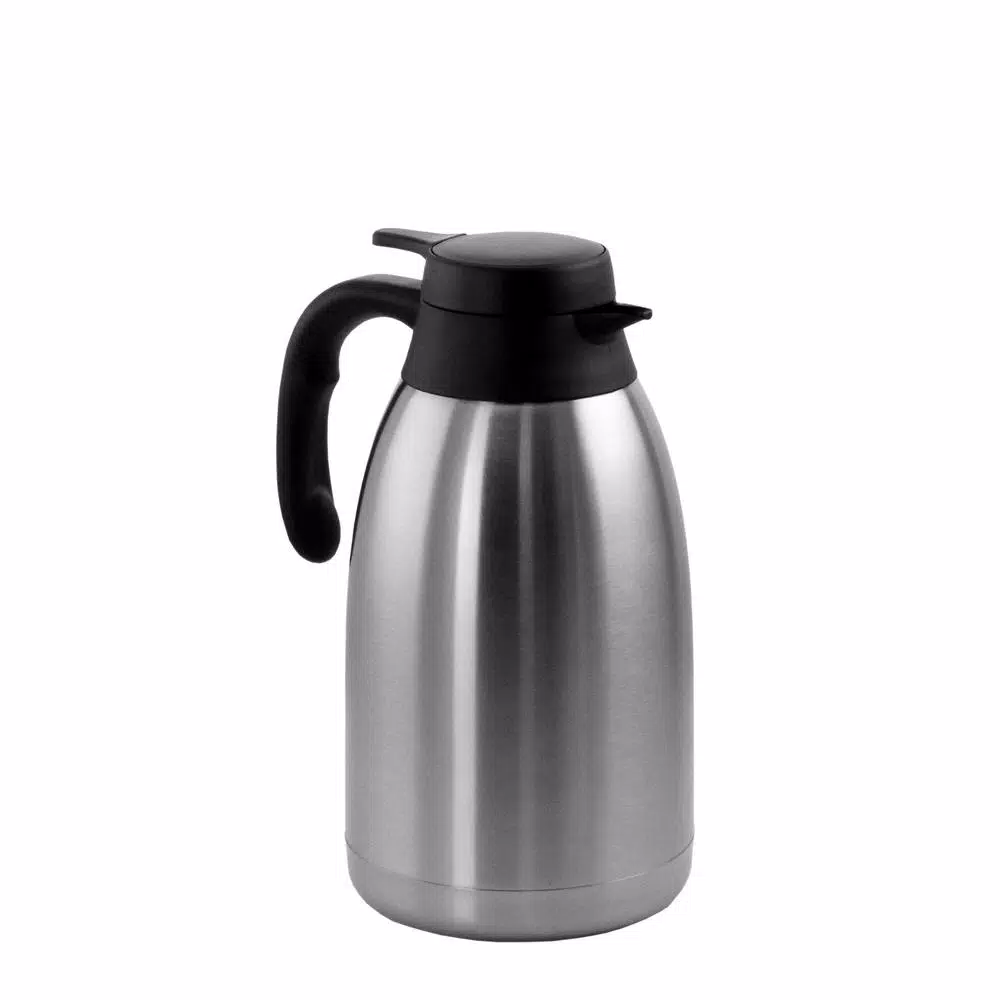 MegaChef Mega Chef 67.6 fl. oz. Stainless Steel Insulated Thermal Carafe with Black Lid