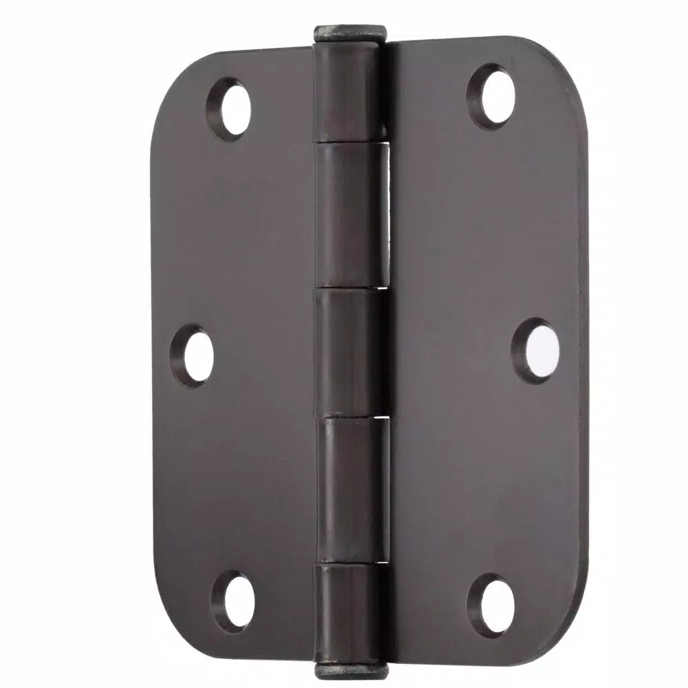 Everbilt 3-1/2 in. x 5/8 in. Radius Oil-Rubbed Bronze Smooth Action Steel Door Hinge