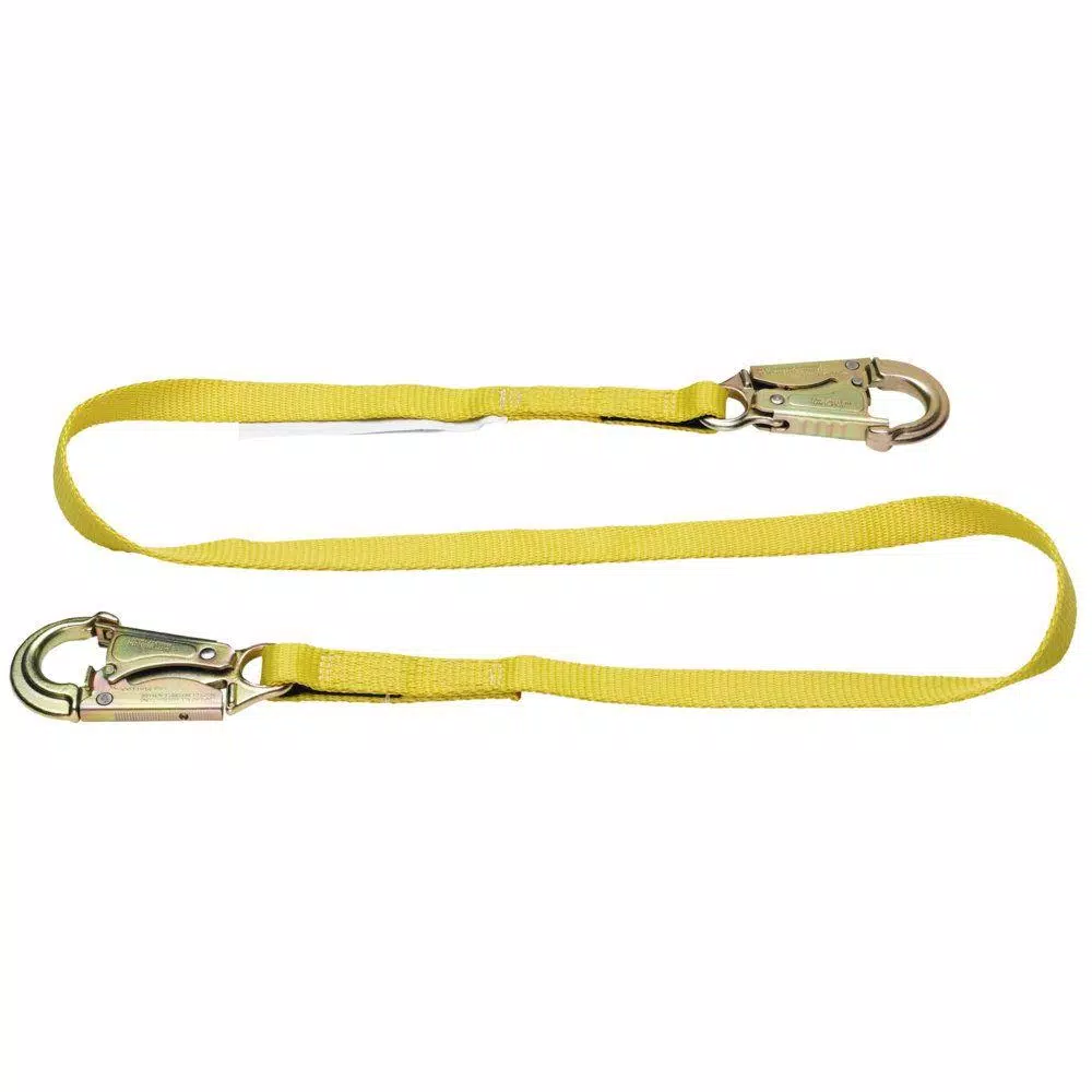 WERNER Upgear 6 ft. Web Positioning Lanyard with 2 Steel Double Locking Snap Hooks
