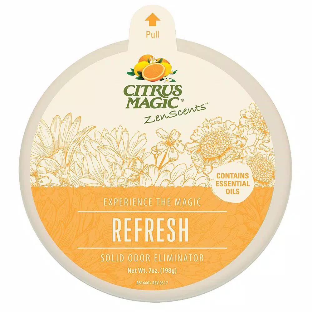 Citrus Magic ZenScents Refresh Aromatherapy Solid Air Freshener, 7 oz (Pack of 3)
