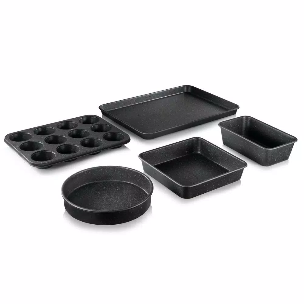 Granitestone 15-Piece Aluminum Hammered Non-Stick Diamond Infused Cookware and Bakeware Set