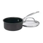 Cuisinart Chef's Classic 1 Qt. Hard-Anodized Nonstick Saute Pan with Glass Lid, Black thumbnail 1