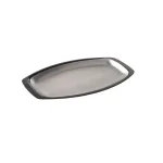 Nordic Ware 365 Grilling 10.125 in. Stainless Steel Sizzle and Serve Pan, Black and Stainless Steel thumbnail 1