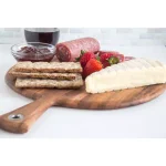 Ironwood Handcrafted Acacia Wood Round Cheese Board and Serving Paddle, 16-inch thumbnail 5