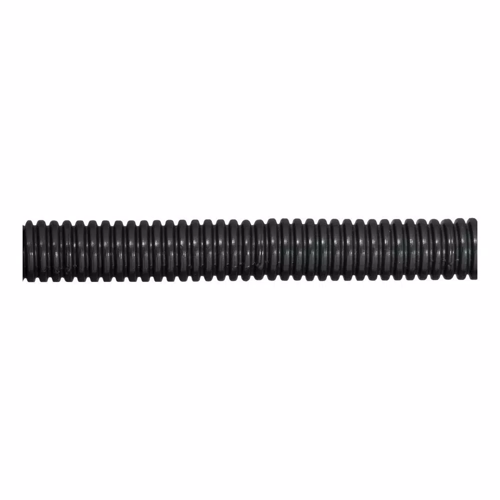 CURT 1/2" Convoluted Slit Loom Tubing, 25ft Black Wire Conduit