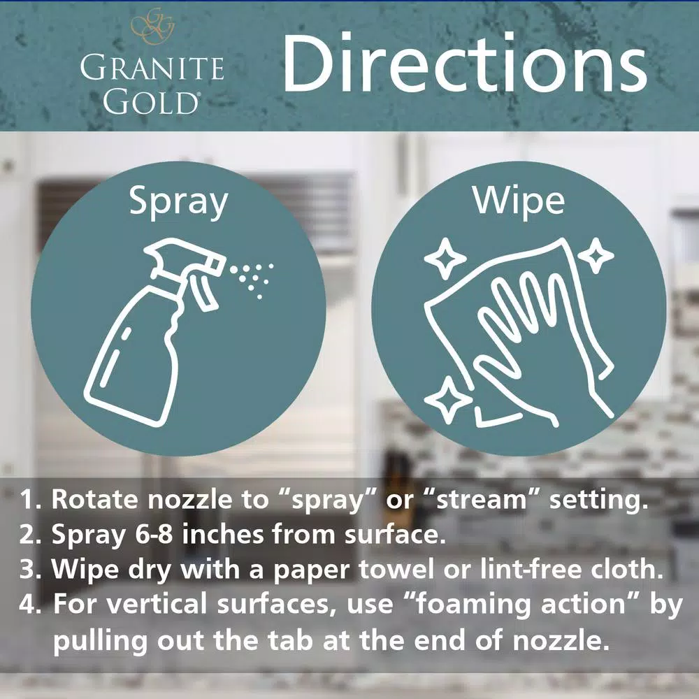 Granite Gold All-Surface Cleaner, 24 oz. - Safe for Natural Stone, Glass, and Stainless Steel