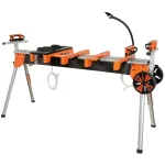 BORA PORTAMATE PM7000 Heavy Duty Miter Saw Work Center with Quick Release Tool Mounts and Wheels thumbnail 6