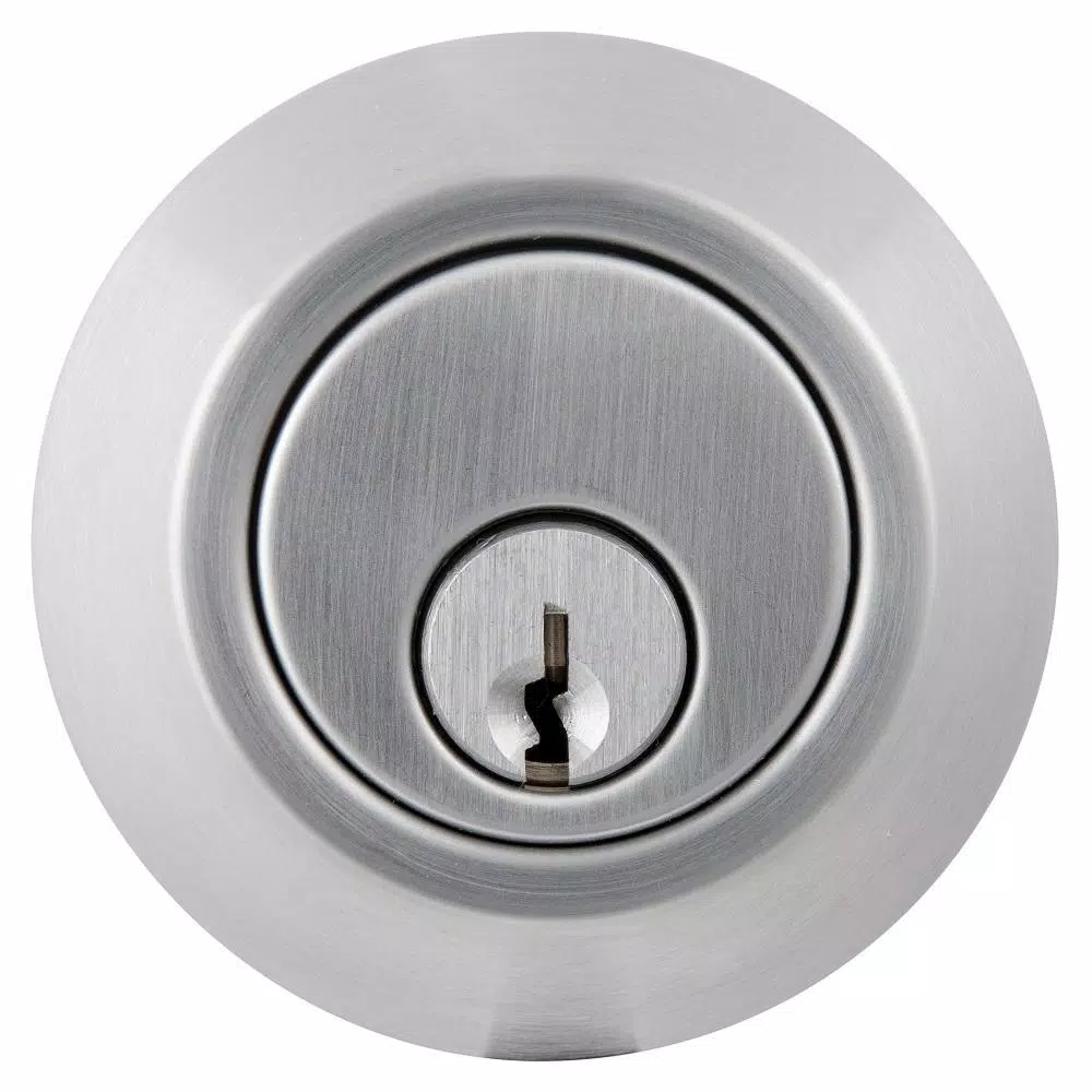 Universal Hardware Commercial ANSI Grade 1 Single Cylinder Heavy-Duty Industrial Deadbolt, Satin Chrome, 2-3/4 in. Backset