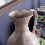 Winsome House 2-Piece White Metal Roma Pitcher Vase Set - Distressed Shabby Chic Urn Style thumbnail 3