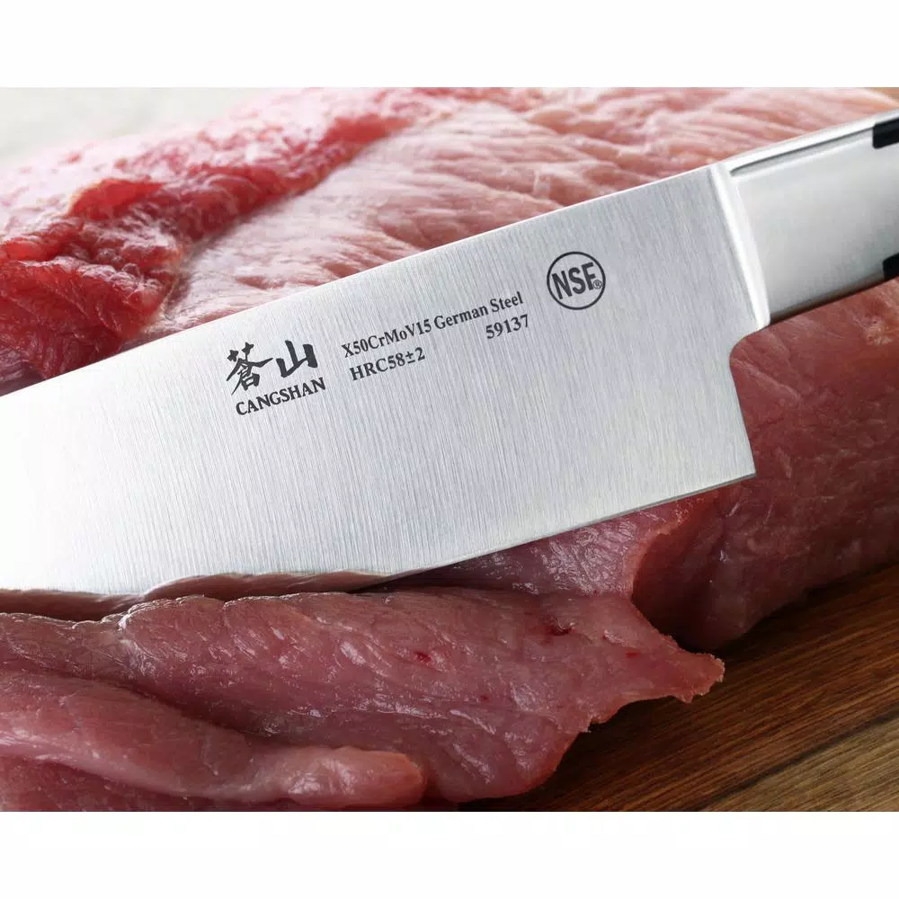 Cangshan X Series 8 in. German Steel Forged Chef's Knife, Full Tang Stainless Steel