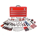 Apollo 300-Piece Mechanics Tool Kit with 3-Drawer Steel Tool Box thumbnail 1