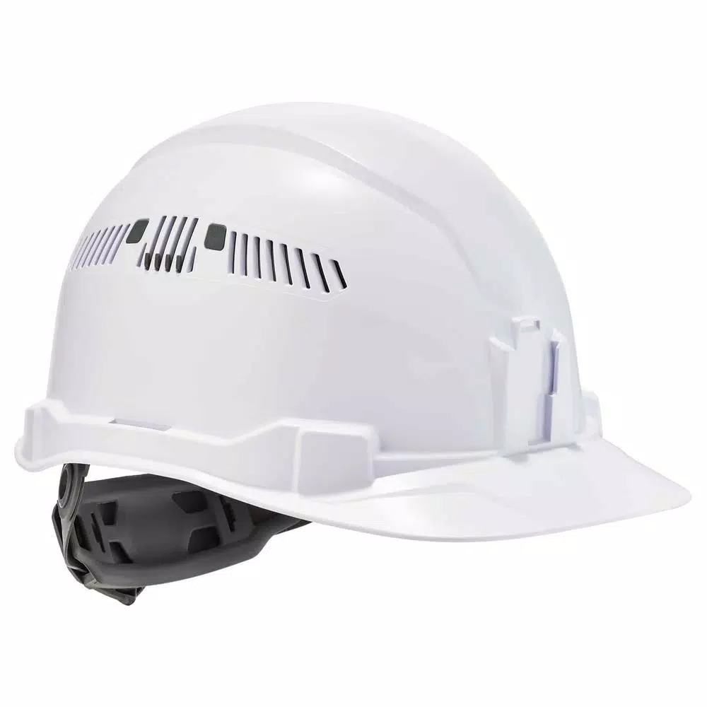 Ergodyne Skullerz 8972 Class C Vented Cap Style Hard Hat with Ratchet Suspension - White