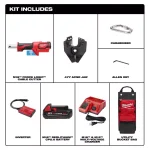 Milwaukee M18 FORCE LOGIC Cordless Cable Cutter Kit with 477 ACSR Jaws, 2.0Ah Battery & Charger thumbnail 2