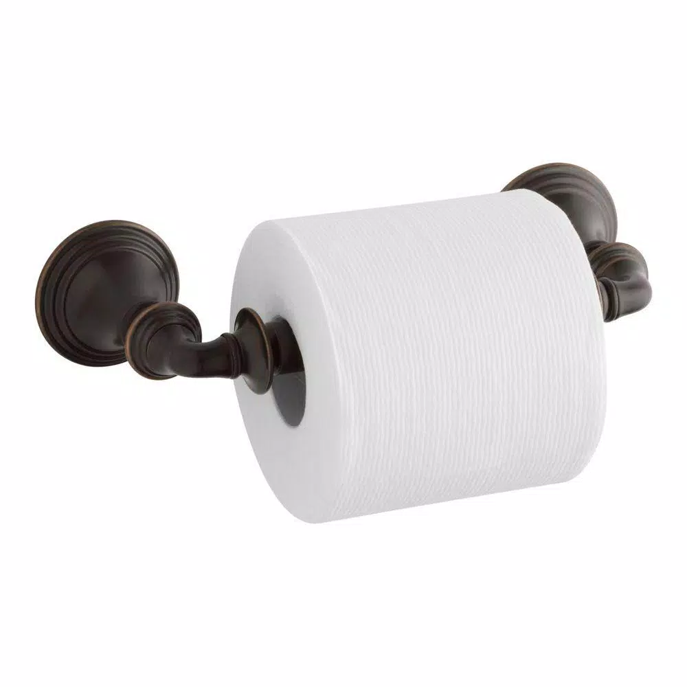 KOHLER Devonshire 3-Piece Bathroom Hardware Set - Towel Bar, Ring & Toilet Paper Holder - Oil-Rubbed Bronze