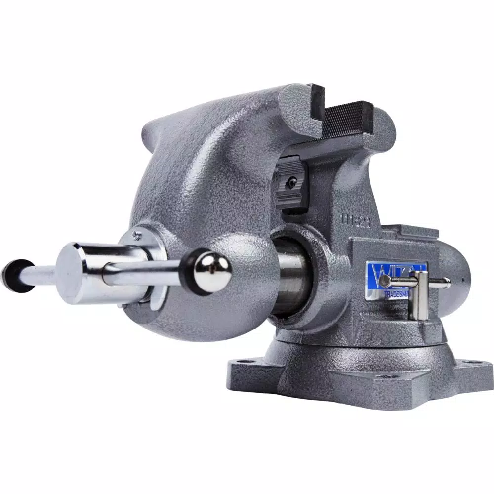 Wilton 1765 Tradesman 6.5 in. Jaw Width Round Channel Bench Vise