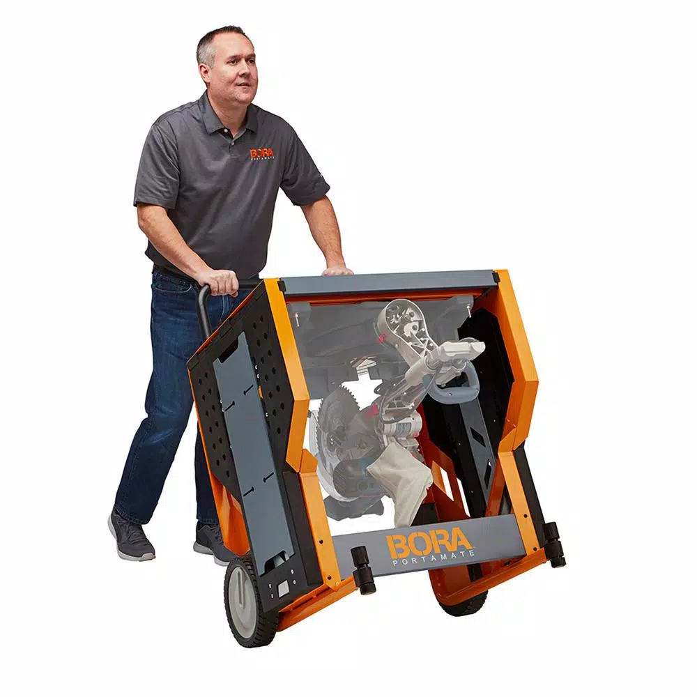 BORA Steel Portacube STR Miter Saw Workstation & Portable Saw Stand