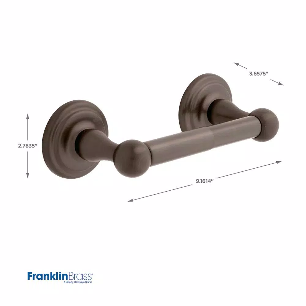 Franklin Brass Jamestown Toilet Paper Holder in Venetian Bronze, Zinc Die-Cast Wall Mount