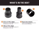 RIDGID Hose and Accessory Adapter Kit for Wet/Dry Shop Vacuums thumbnail 2