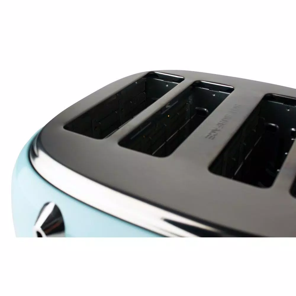 Haden Heritage 4-Slice Retro Wide Slot Toaster, 1500W, Turquoise