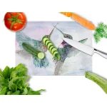Caroline's Treasures Hummingbird Combat Tempered Glass Large Cutting Board, Decorative Artwork thumbnail 2