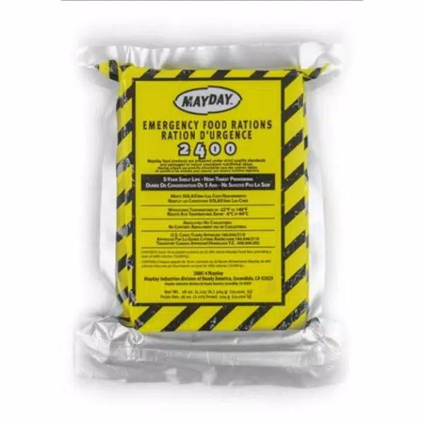 Mayday 2400 Calorie Emergency Food Ration Bars, Apple Cinnamon Flavor (24-Pack)