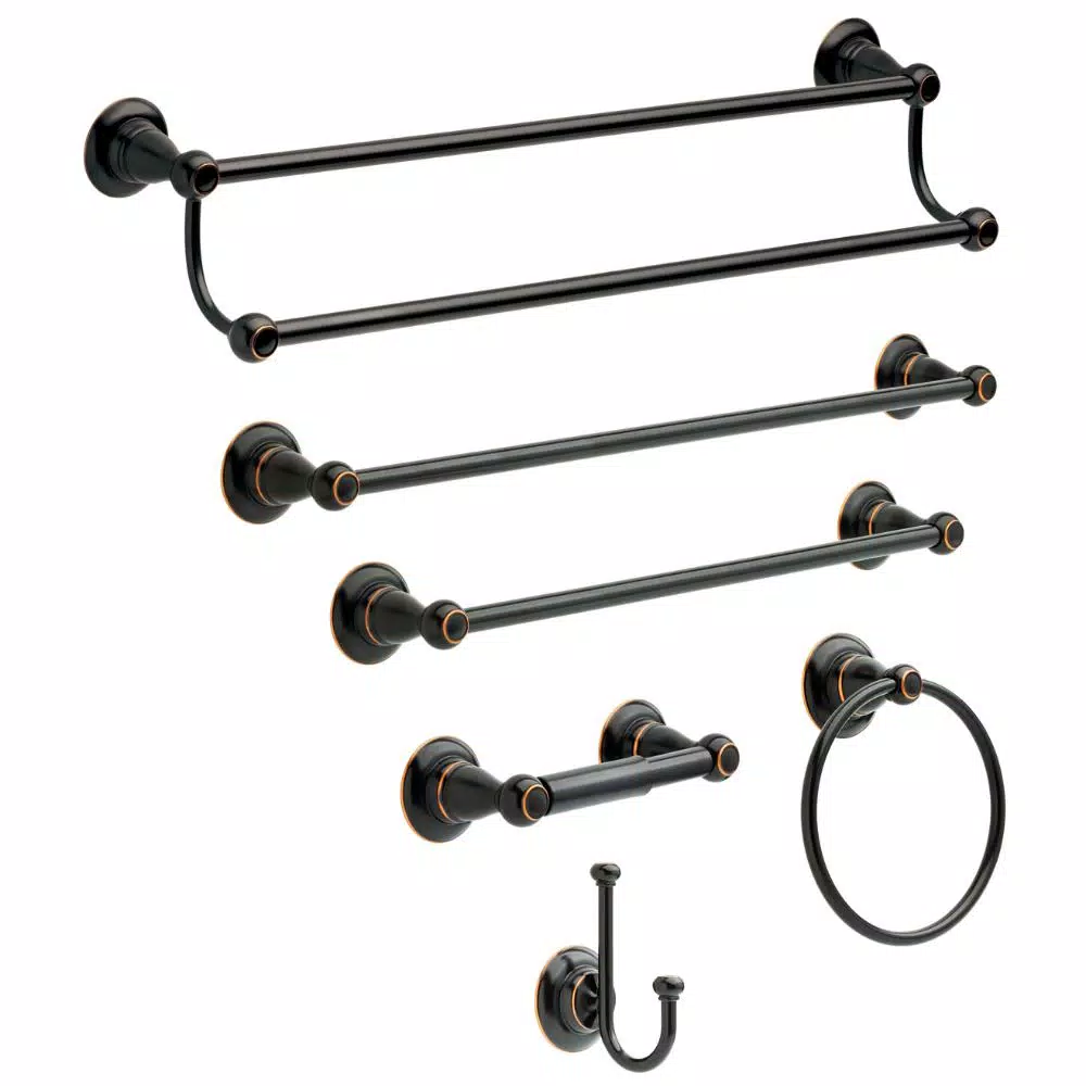 Delta Porter 24 in. Double Towel Bar, Oil Rubbed Bronze
