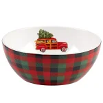 Certified International Home For Christmas Serving Bowl - Susan Winget Earthenware thumbnail 1