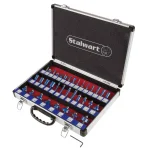 Stalwart 35-Piece Carbide Tipped Router Bit Set with Aluminum Carrying Case thumbnail 1