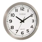La Crosse Technology WT-3161WH 16 in. Atomic Analog Wall Clock with Brushed Aluminum Frame thumbnail 3