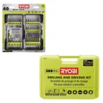 RYOBI 2-Piece Drill and Drive Accessory Kit: 40-Piece Impact Rated & 300-Piece Multi-Material Sets thumbnail 1