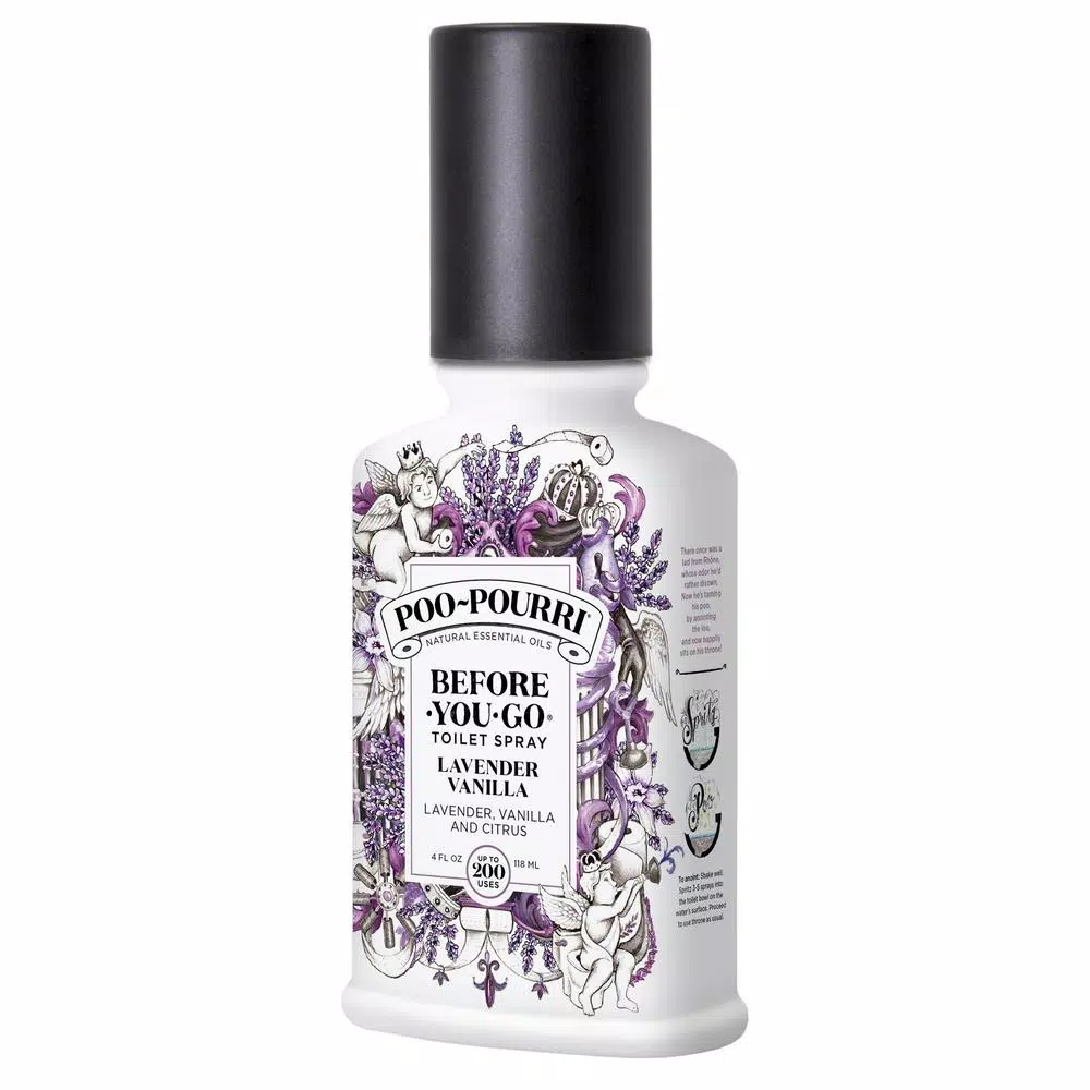 POO POURRI Poo-Pourri Before-You-Go Lavender Vanilla Toilet Spray, 4 oz. (2-Pack)