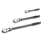 Capri Tools 3-Piece Low Profile Flex-Head 72-Tooth Ratchet Set (1/4 in., 3/8 in., 1/2 in. Drive) thumbnail 1