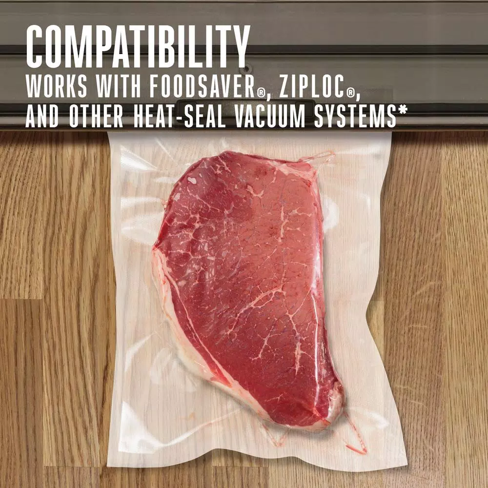 Weston 11 x 16 in. Heavy Duty Vacuum Sealer Bags, 3.0 Mil Thick, 100-Pack