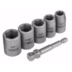 DEWALT MAX Impact 3/8 in. Carbon Steel Socket Set with 1/4 in. Adapter, 6-Piece thumbnail 2