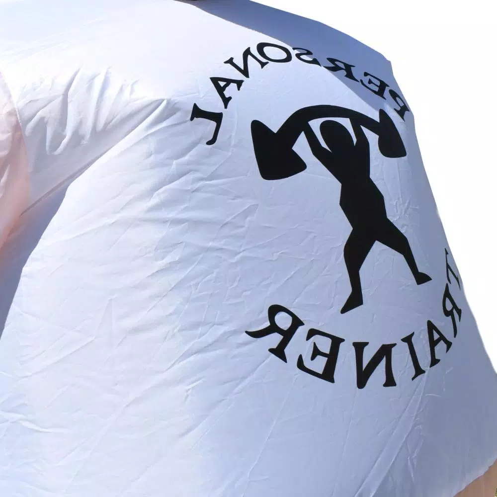 ALEKO's Inflatable Pot Belly Personal Trainer Adult Halloween Costume - Unisex One Size