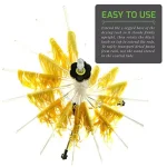 Ovente BPA-Free Acrylic Pasta Drying Rack with Spiral Wand and Sturdy 3-Legged Base thumbnail 4