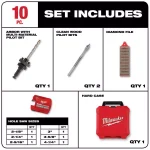 Milwaukee SHOCKWAVE 78-Piece Impact Duty Driver Bit, Selfeed, and Hole Saw Set thumbnail 4