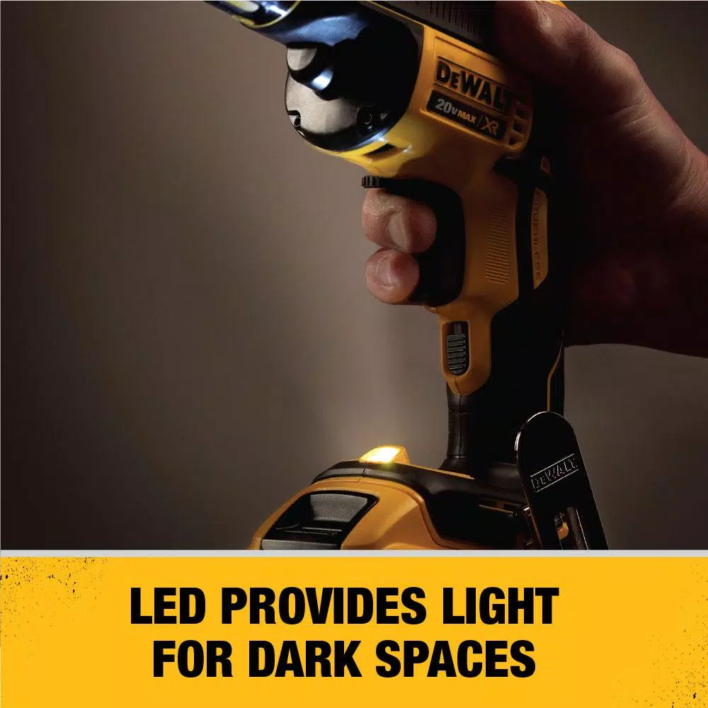 DEWALT 20V MAX XR Brushless Cordless Drywall Screw Gun Kit with (2) 2.0 Ah Batteries & Charger