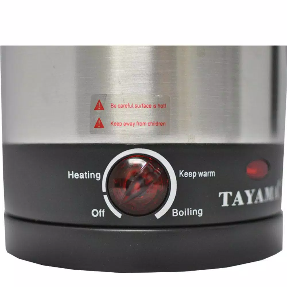 Tayama 1 Qt. Stainless Steel Slow Cooker with Temperature Control and Glass Lid