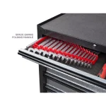 TEKTON 7.5 in. 15-Tool Store-and-Go Wrench Rack Keeper, Red thumbnail 3
