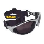 DEWALT Framework Smoke Lens Safety Glasses with Foam Shield and Elastic Head Strap thumbnail 2