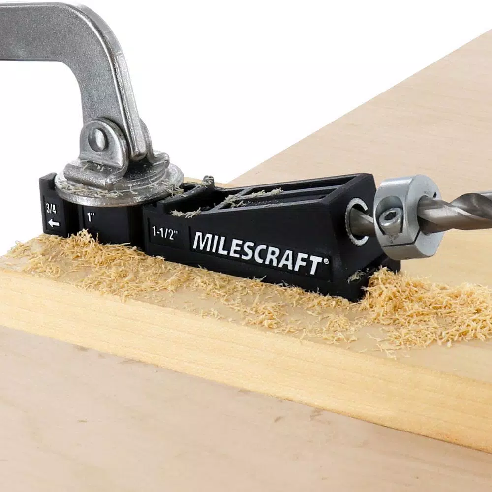 Milescraft PocketJig100 Complete Pocket Hole Jig Kit with Bit and Driver